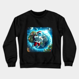 Santa Astronaut Crewneck Sweatshirt